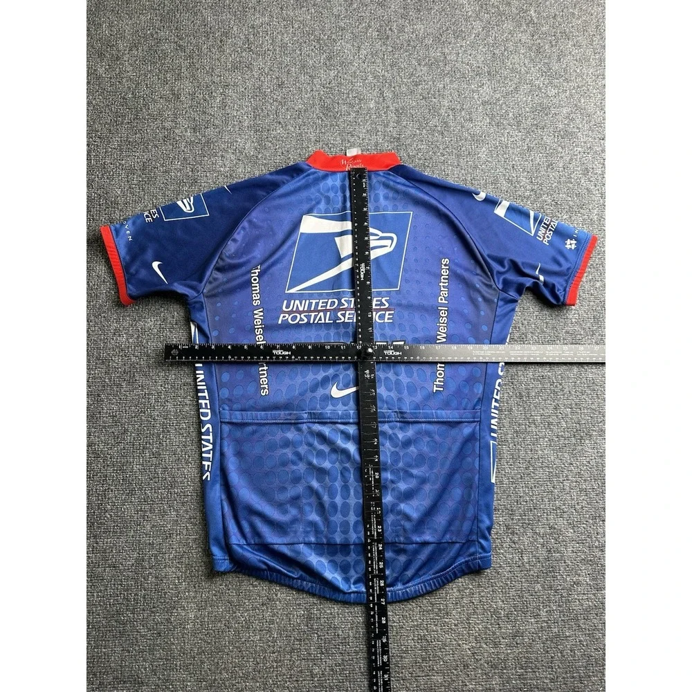 Mens Cycling Jersey Nike Trek USPS Team Racing 1/4 Zip, Size L